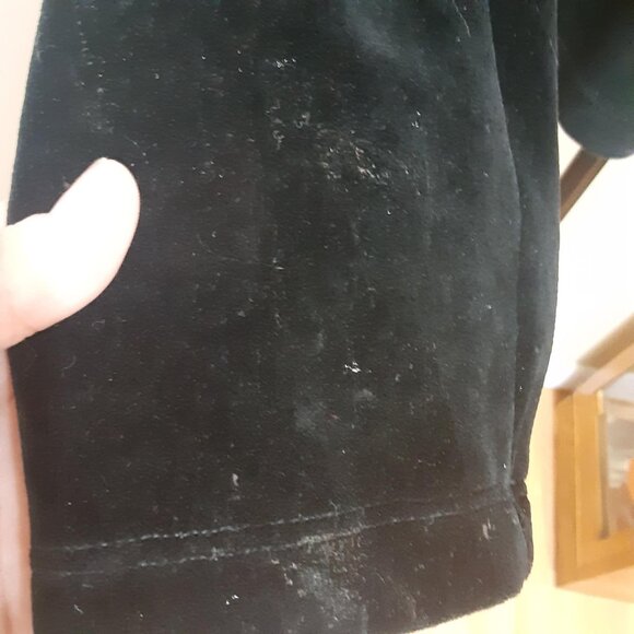 Michael Simon Event Medium Nutcracker Christmas Black Velvet Cardigan Sweater - Picture 6 of 16